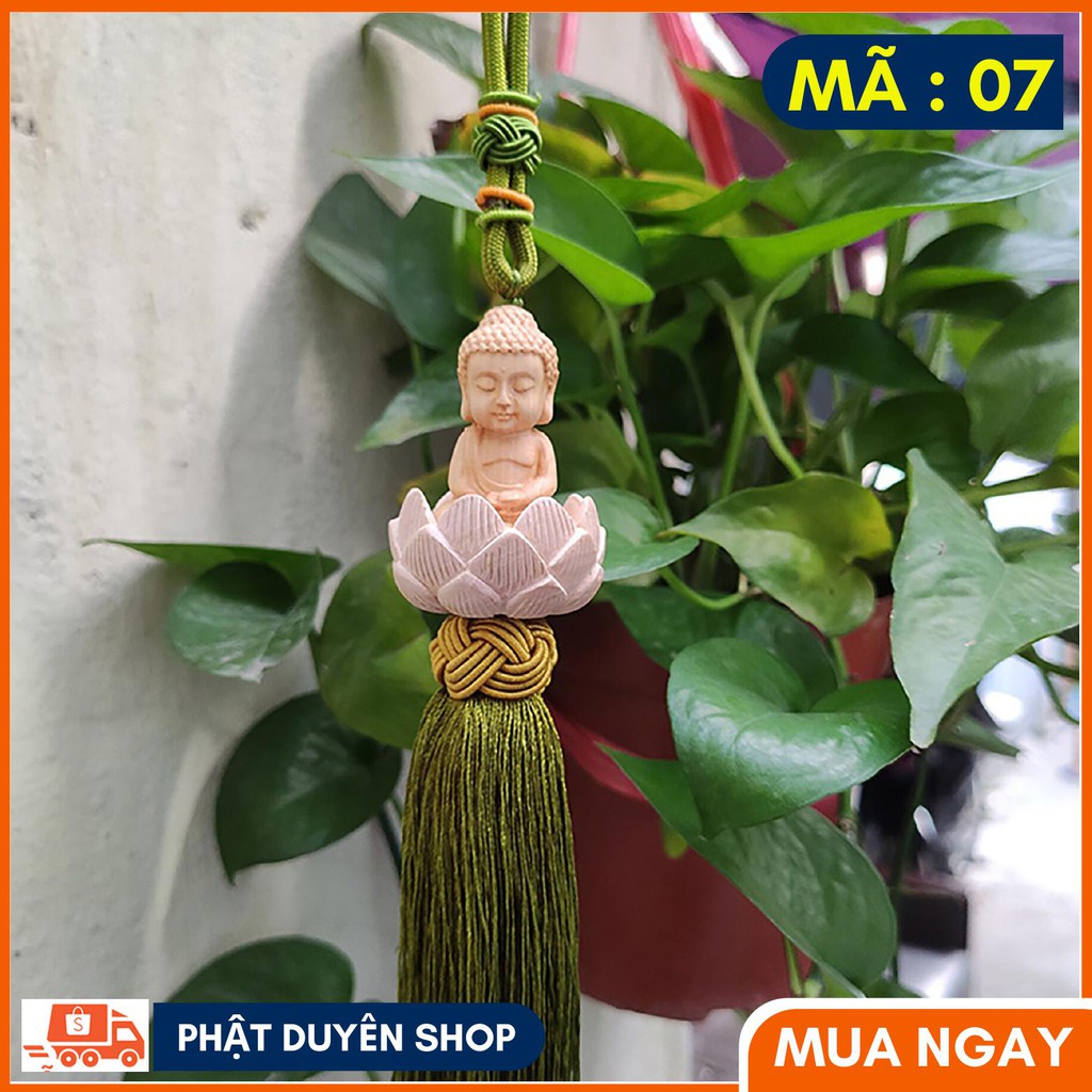 Dây treo oto tượng phật phong thủy 45cm, Mang may mắn, Tài lộc, Bình an - Phatduyenshop