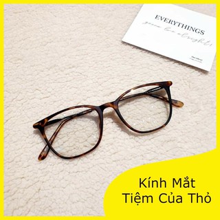 Gọng kính cận nữ, tròng blue uv cut, Tiệm của thỏ 1889