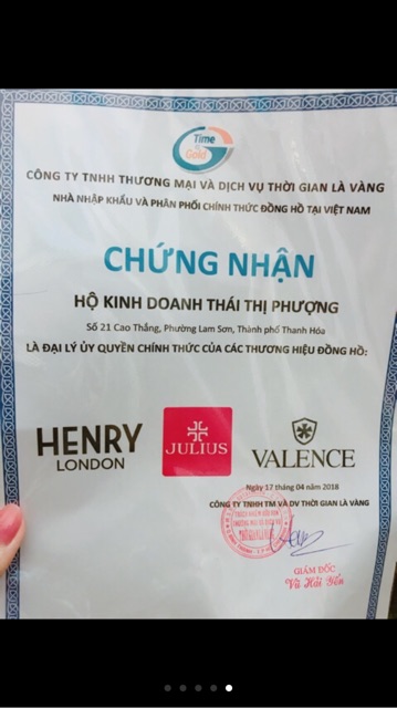 Đồng hồ nữ Hàn Quốc Julius (hình tự chụp)