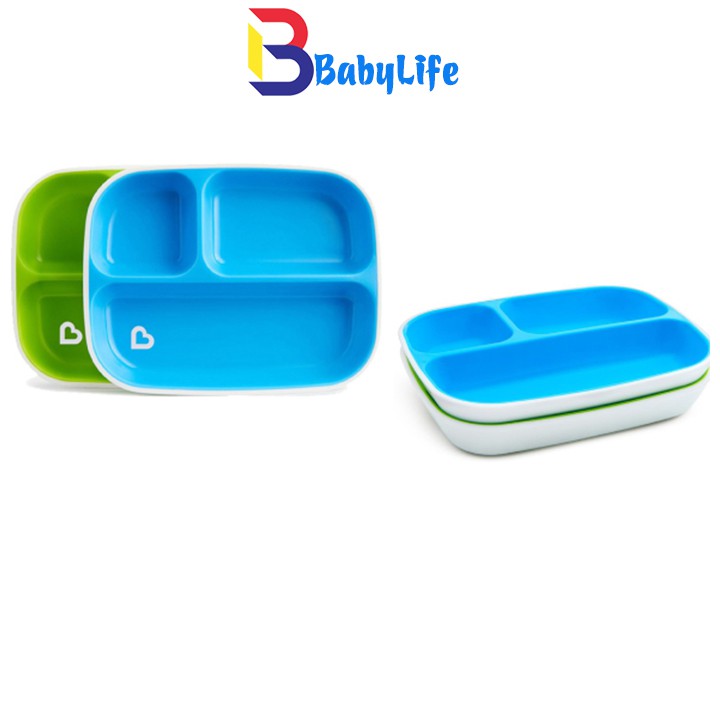 Bộ 2 đĩa chia ngăn chống trượt Munchkin