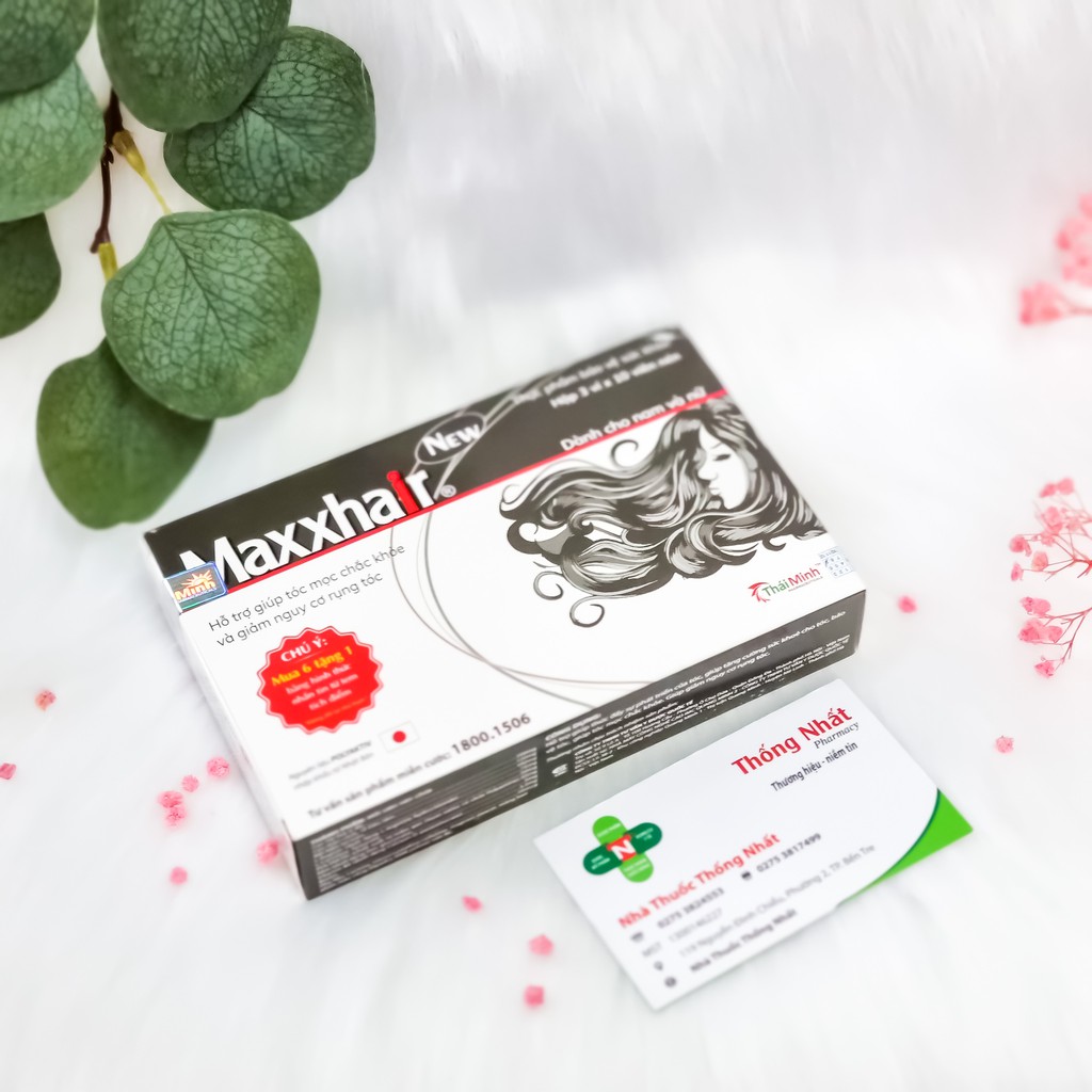 Viên Uống Maxxhair Thái Minh Ngăn Ngừa Rụng Tóc, Hói Đầu, Mọc Tóc Nhanh Hộp 30 Viên Maxx Hair