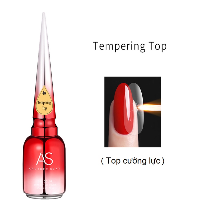 Sơn base sơn top sơn móng tay bóng top cường lực cứng móng top lỳ top ẩn gel top loang sơn gel As 15ml