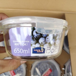 Combo 2 hộp thủy tinh lock&lock 650ml