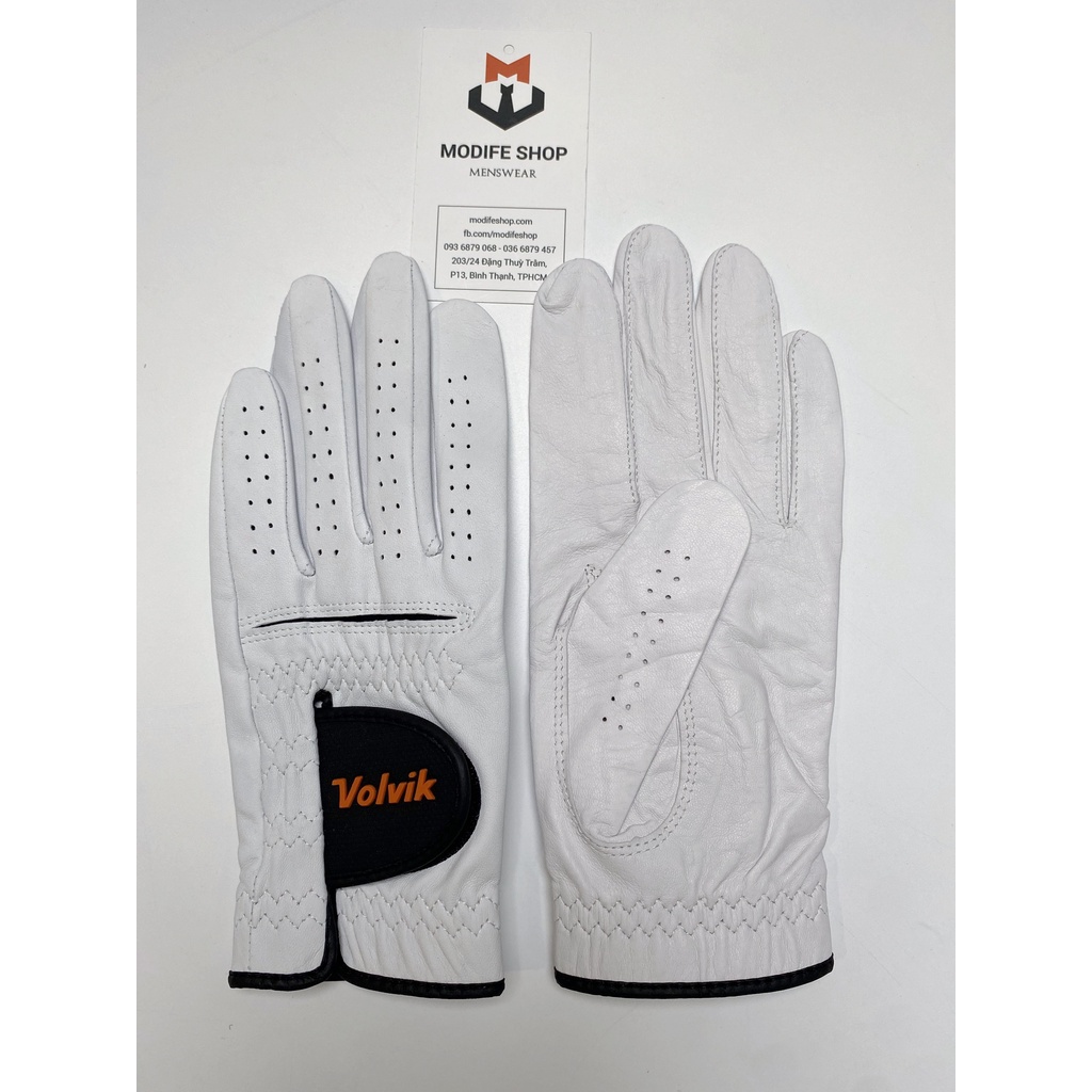 Găng Tay Golf Trái Volvik Chất Da cừu mềm Màu Trắng - Modife Shop