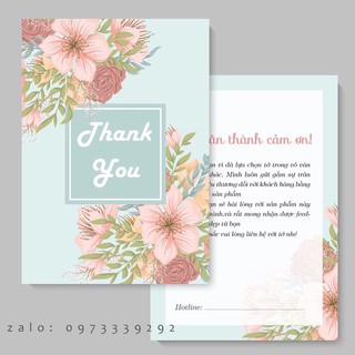 COMBO 100 THANK YOU CARD/THIỆP CẢM ƠN GIÁ SIU RẺ