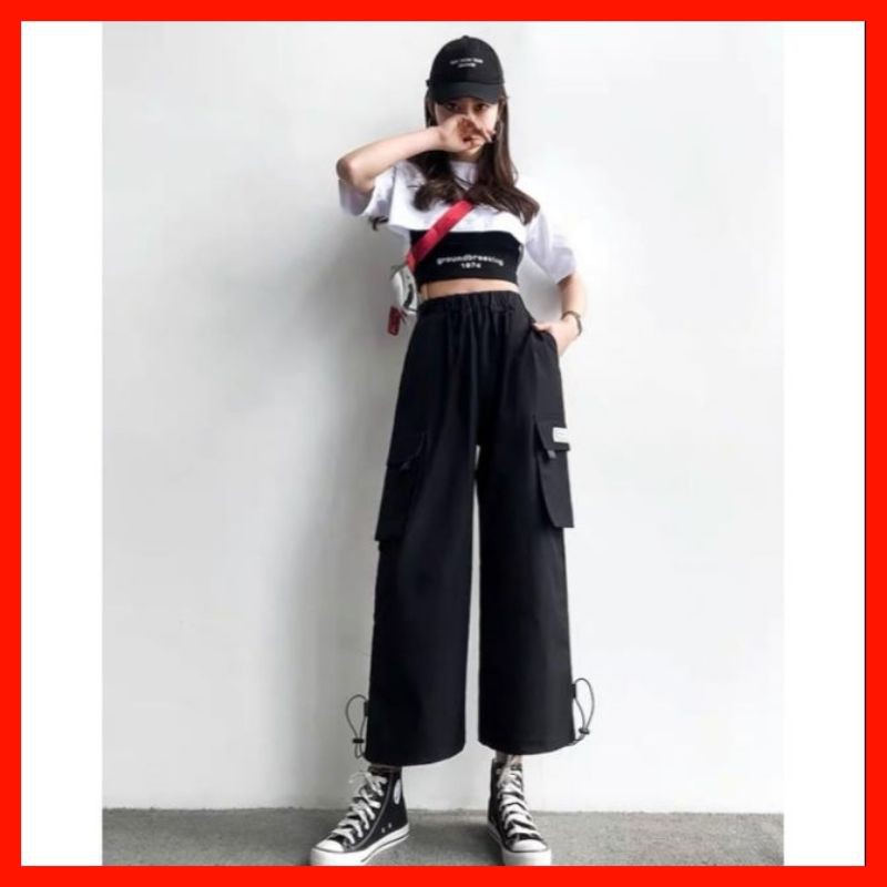 Set thể thao quần ống rộng, áo croptop- NHẬP MÃ LUONGWI28 GIẢM THÊM 10K TRÊN ĐƠN HÀNG 300K