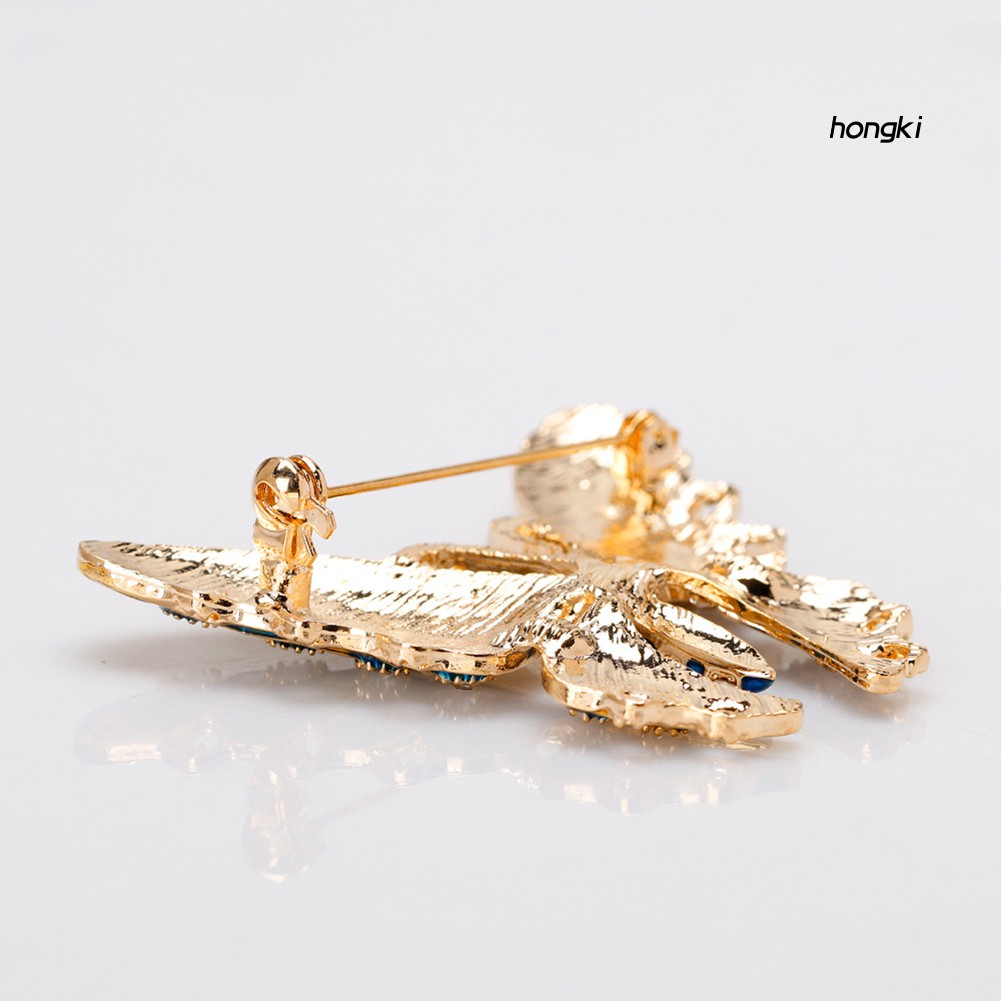 Trâm Cài Áo Hình Bươm Bướm Đính Đá Nhiều Màu Sắc Thời Trang