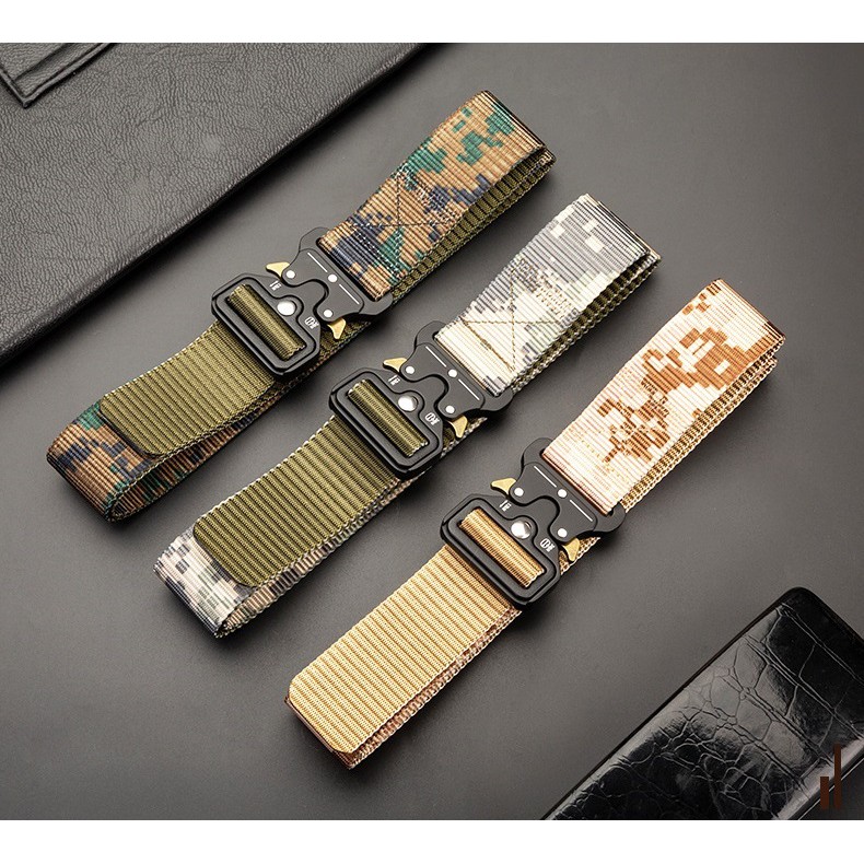 [ HOÀN XU 10% Đơn 0 Đồng ] Thắt lưng nam vải bố,dây nịt nam vải dù khóa chống gỉ siêu bền PUGI - R19