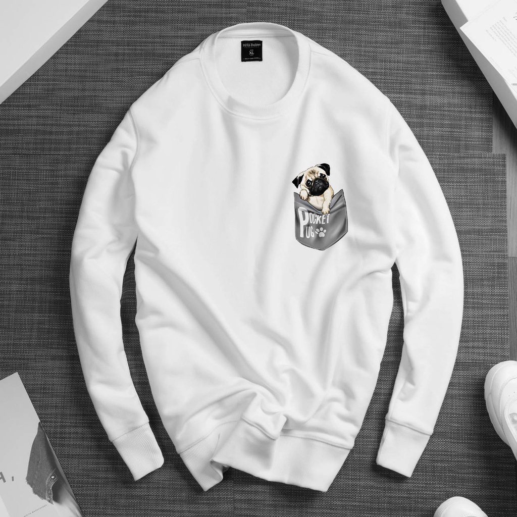 Aó thun nam,nữ tay dài sweater cổ tròn đủ size tới 95kg, áo hoạt hình các loai