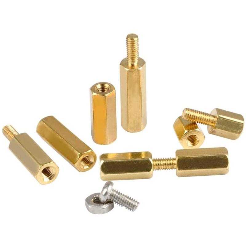 Bộ 180 Vòng Đệm Bằng Đồng Thau Đầu Lục Giác M2 5