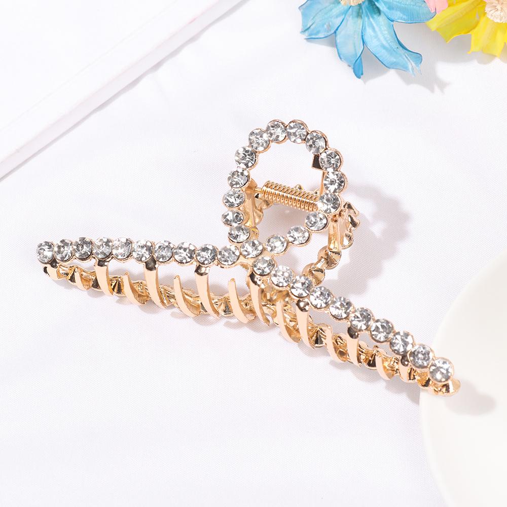 Kẹp Tóc Đính Hạt Lấp Lánh Thời Trang Cho Nữ|Kẹp Càng Cua Bằng Kim Loại