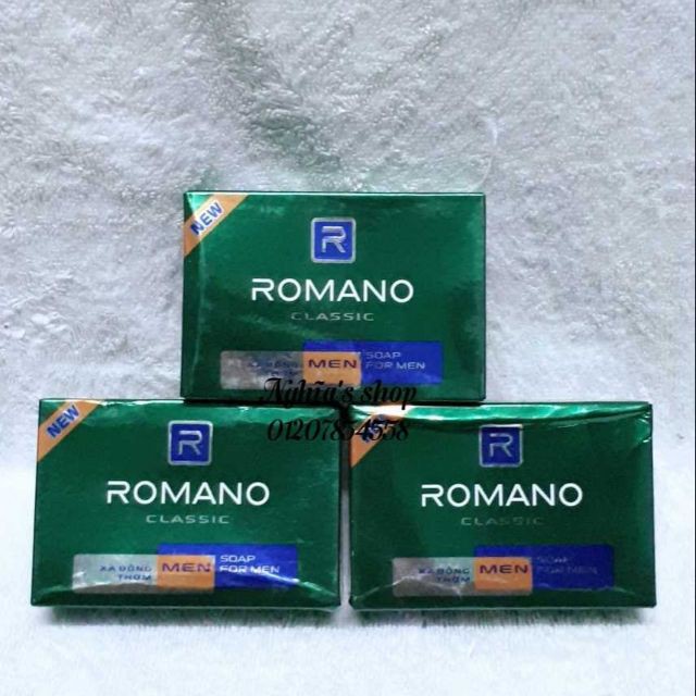 Xà bông cục Romano Classic diệt khuẩn hương nước hoa 90g