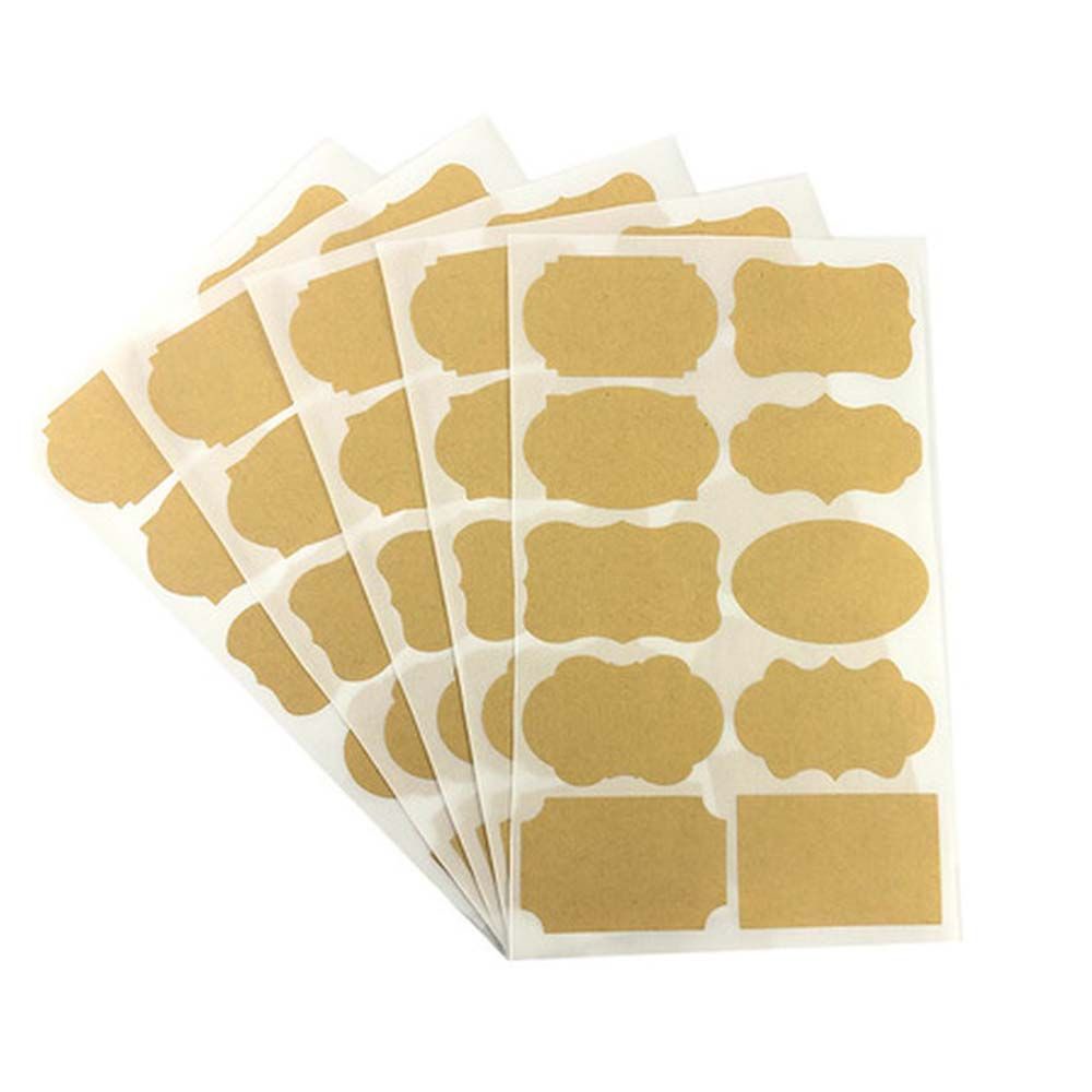 Nhãn Dán Chai Tinh Dầu / Nước Hoa / Mỹ Phẩm Bằng Giấy Kraft Chống Thấm Nước Đa Năng Tiện Dụng DIY