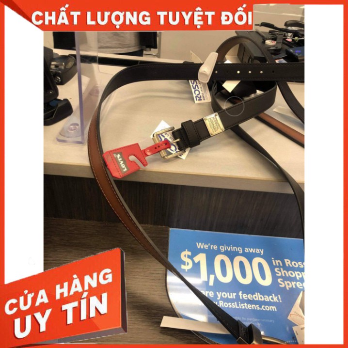 [Loại1] Thắt lưng (dây nịt) LEVIS chính hãng 100% DA THẬT gài lỗ Ship US - Cam Kết Chính Hãng