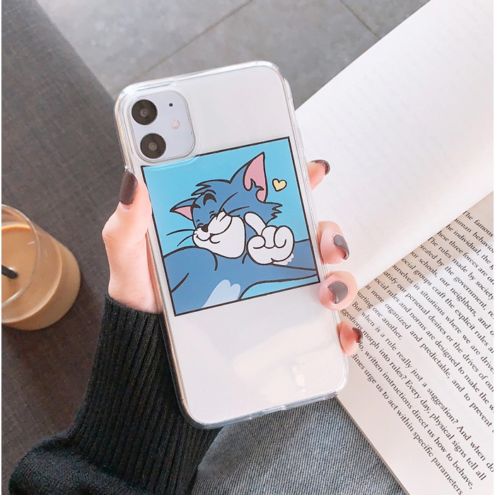 Ốp lưng iphone Tom Jerry yêu thương viền trong chống ố 6/6plus/6s/6splus/7/7plus/8/8plus/x/xs/11/12/pro/max/plus/promax | BigBuy360 - bigbuy360.vn