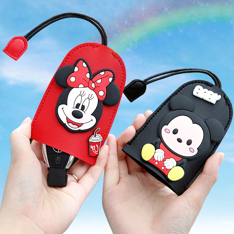 Bao Da Đựng Chìa Khóa Xe Hơi Kiểu Hoạt Hình Phong Cách Hàn Quốc Sáng Tạo