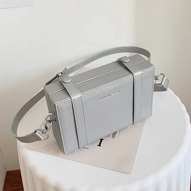[MENSWEAR ELEGANT FARMER] Túi hộp đeo chéo nam &amp; nữ phong cách Hàn Quốc (1112)