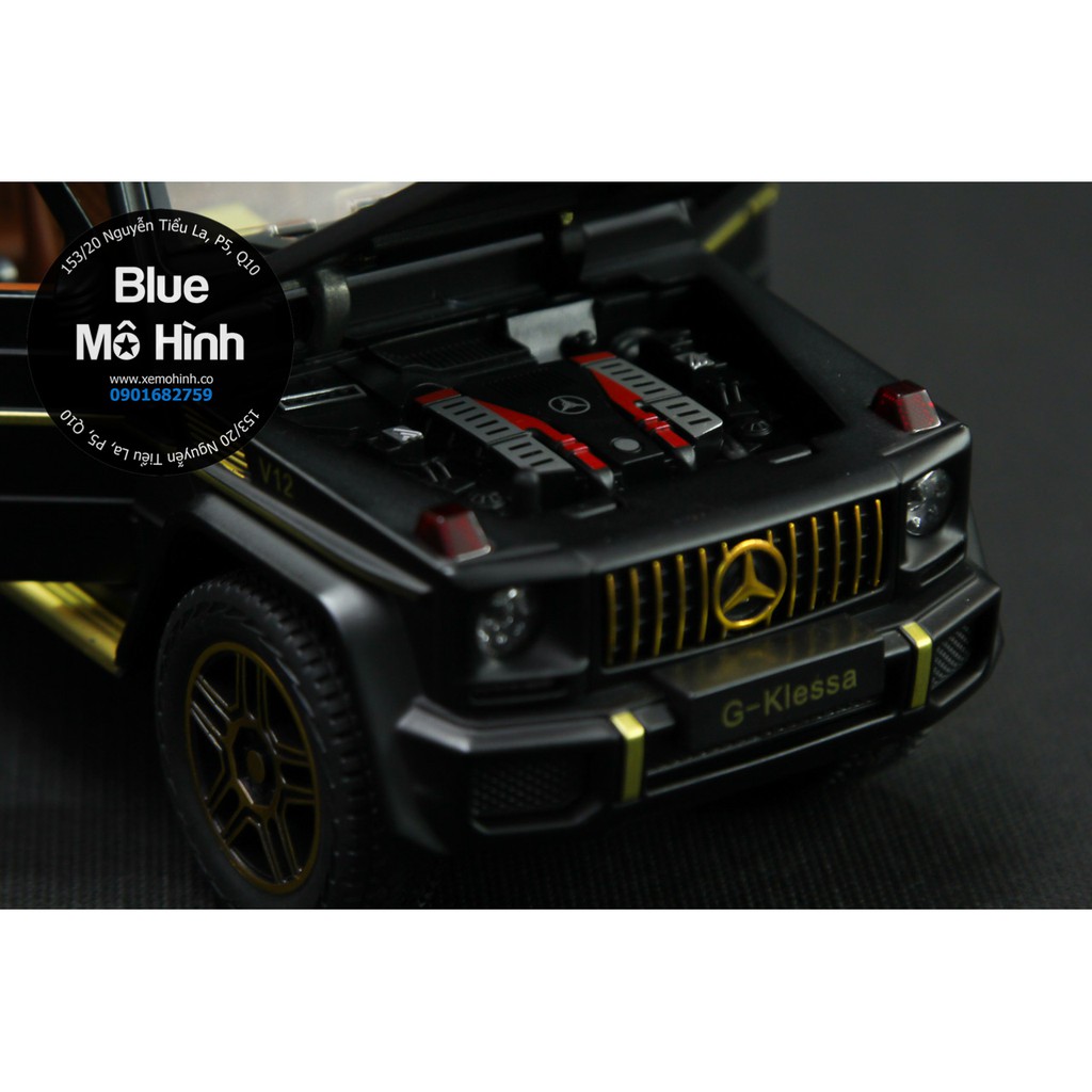 Blue mô hình | Xe mô hình Mercedes G63 G Klessa SUV 1:24 mở hết cửa tuyệt đẹp