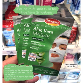 Mặt nạ Schaebens Lô hội Đức Aloe Vera Schaebens
