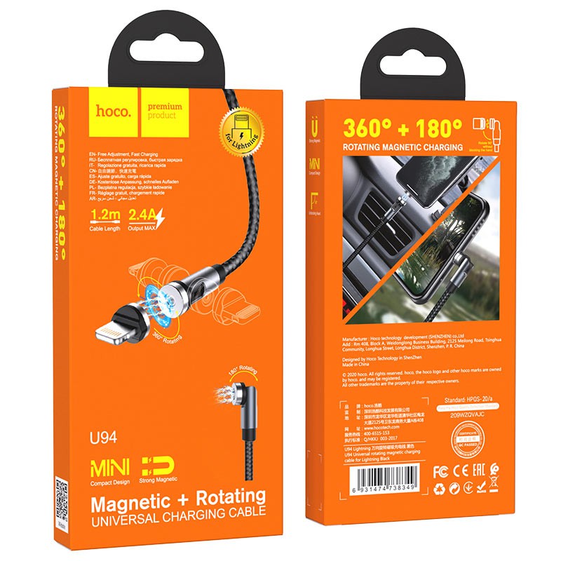 CÁP NAM CHÂM LIGHTNING HOCO U94