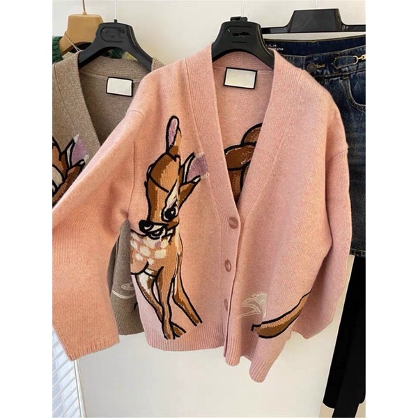 💋FREESIZE💋Áo Cadigan hình con hươu hàng len qc dày dặn UY Tín luôn.Sỉ 252k | BigBuy360 - bigbuy360.vn