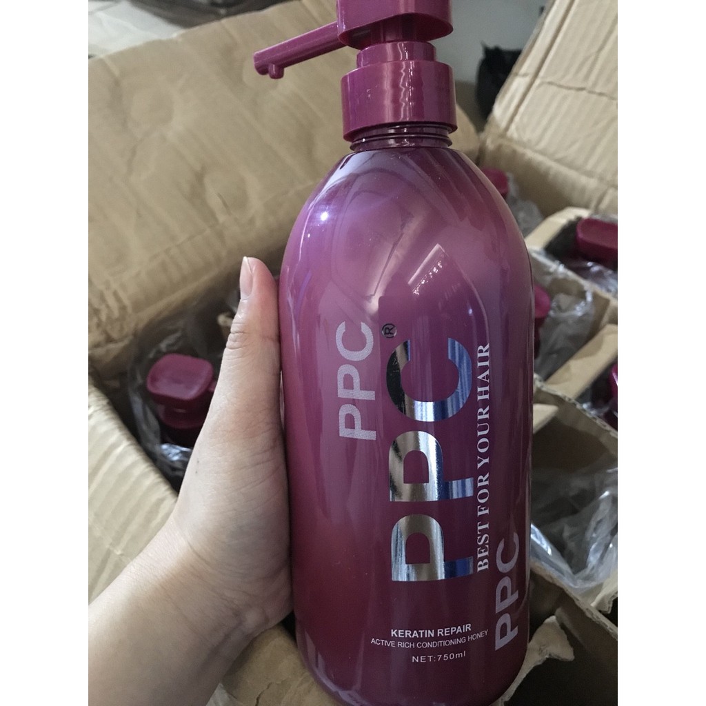 Kem ủ tóc, phục hồi hư tổn PPC Keratin 750ml chính hãng