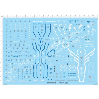 Decal nước mg 1/100 gundam 00 seven swords