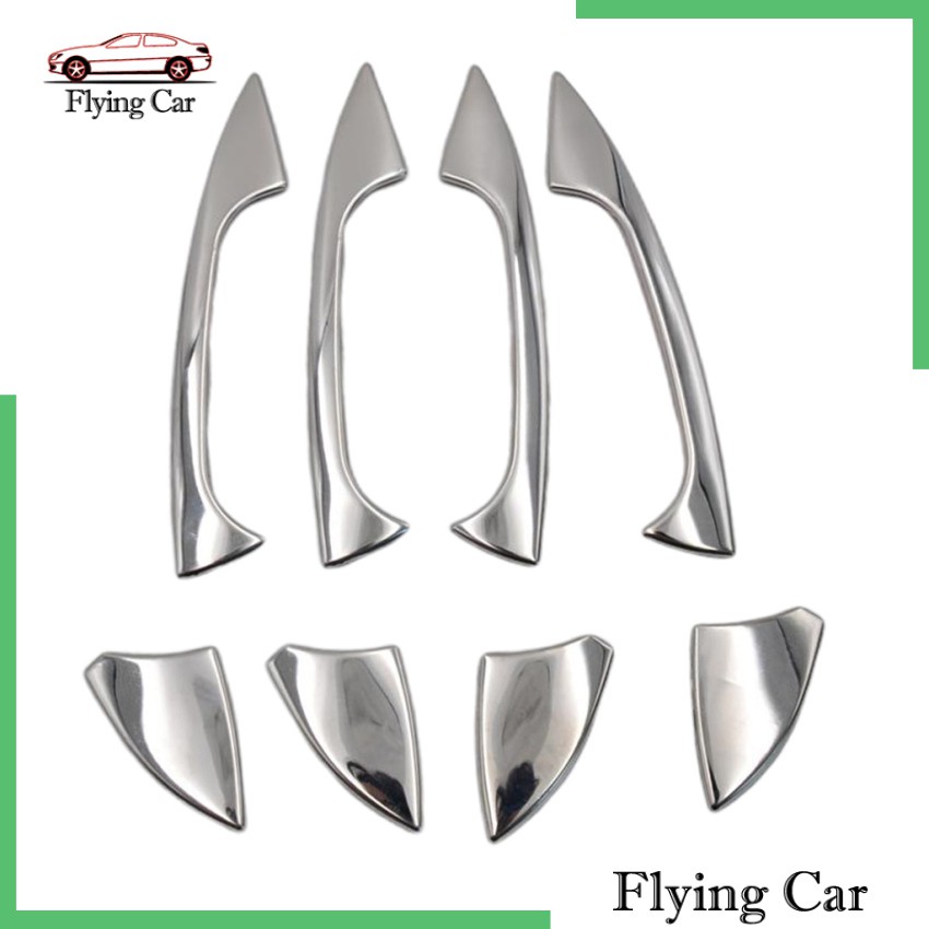 Viền Bọc Tay Nắm Cửa Xe Hơi Mercedes Benz B / C / E / GLK / ML / CLA W204 W212 Bằng Chrome