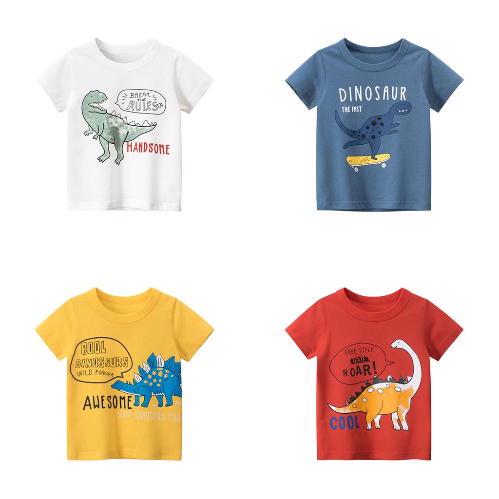 Áo thun bé trai 27KIDS áo phông cộc tay cho bé trai chất cotton hàng xuất Âu Mỹ