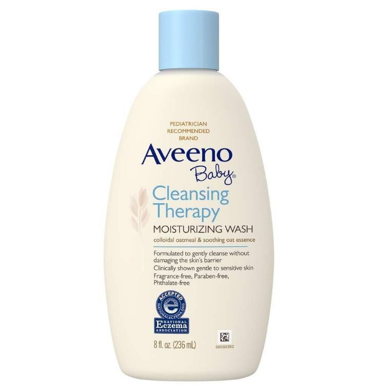 Sữa Tắm gội cho bé bị chàm sữa, khô da Aveeno Baby Cleansing Therapy