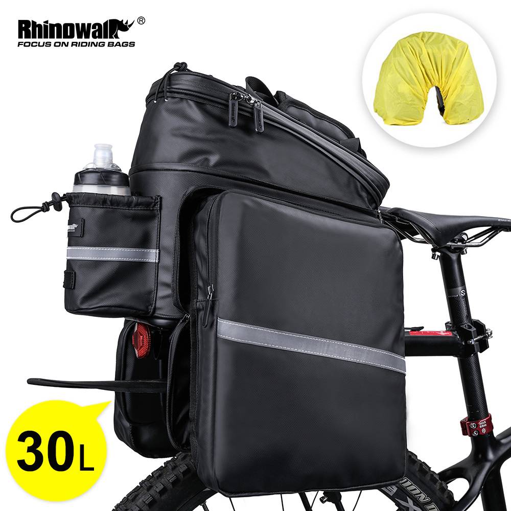 Túi đựng đồ dùng Rhinowalk sức chứa lớn 30L chống nước lắp yên xe đạp leo núi