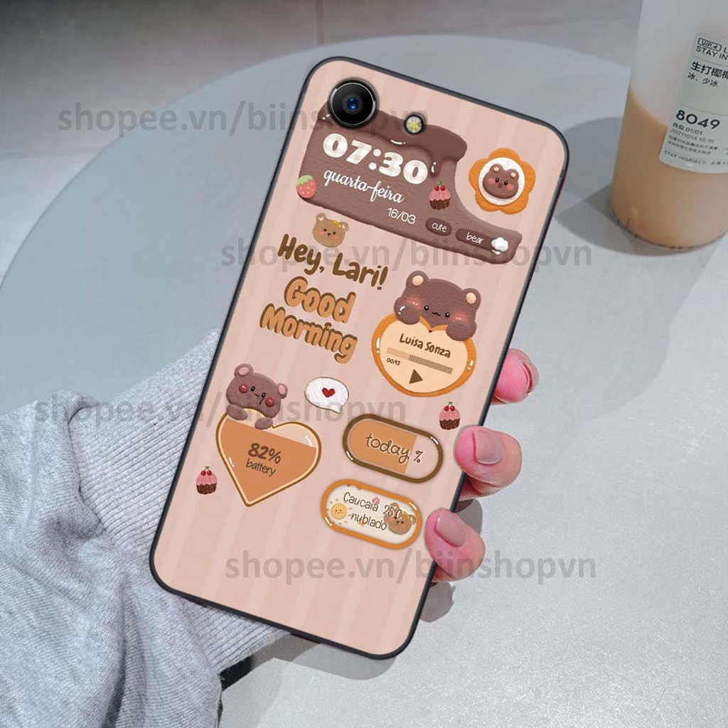 Ốp Oppo F1s / F3 / F3 Lite / F3 Plus in 3D icon gấu nổi siêu xinh, siêu đáng yêu, cá tính phong cách