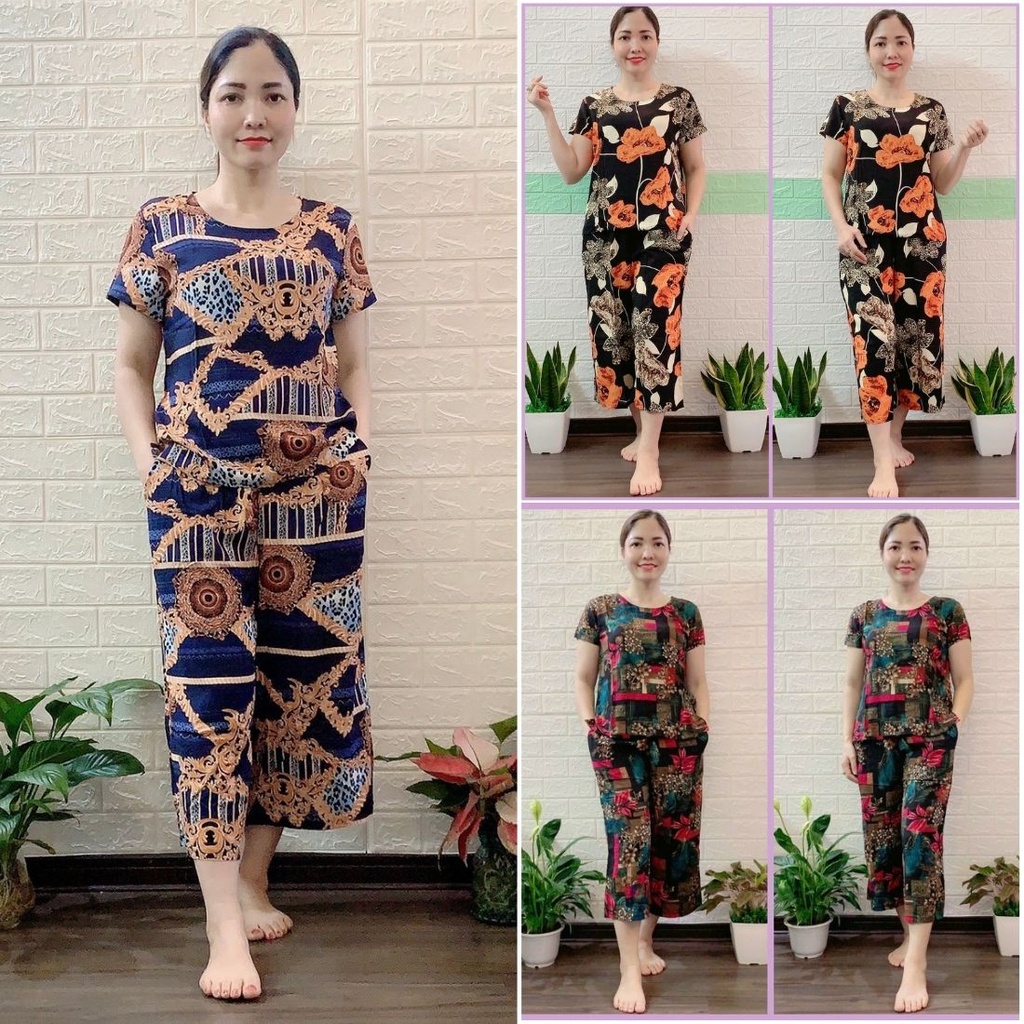 📌 Bộ Lanh Mặc Nhà Ống Sớ Dành Cho Mẹ, Người Già và Người Lớn Tuổi Cực Mềm-Mịn-Mát Thấm Mồ Hôi Tốt📌