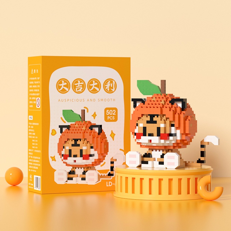 Đồ Chơi Khối Xếp Hình 3D Mini Kiểu Hoạt Hình Dễ Thương Cho Trẻ Em