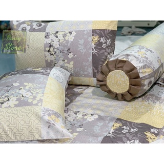 Vải cotton Hàn may ga gối-mẫu hoa giả quilt nhẹ nhàng chuẩn phong cách Hàn quốc xịn đẹp