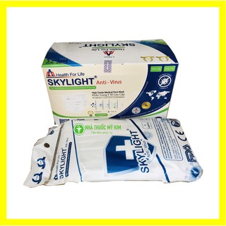 Khẩu trang y tế 4 lớp kháng khuẩn cao cấp hộp 50 cái - nhà thuốc tây mỹ kim