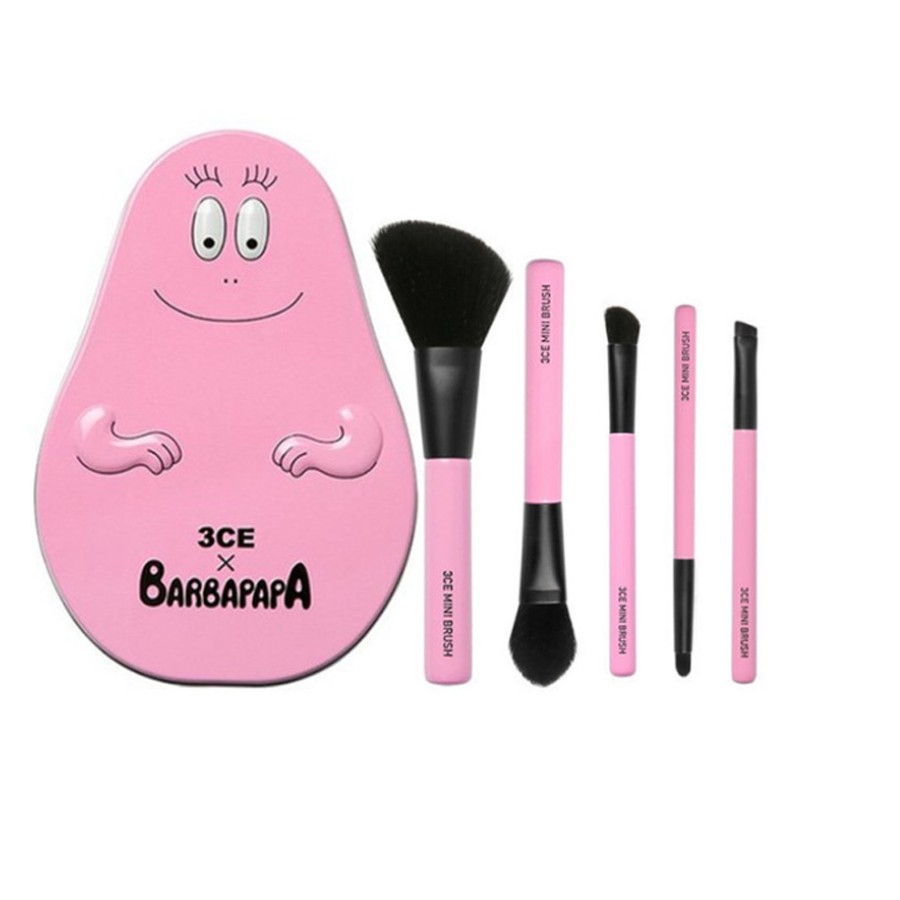 Bộ cọ trang điểm 5 món hộp thiết Barbapapa -GOGOM 3CE