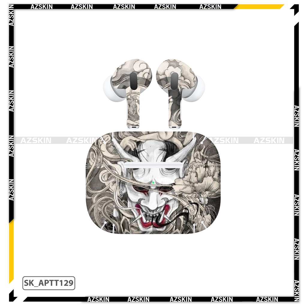 Dán Skin Hình Airpods 1/2/3/Pro Nghệ Thuật Xăm Hình |SK_APTT129| Film Chính Hãng, Chống Nước, Bền Màu, Cắt Sẵn Khuôn