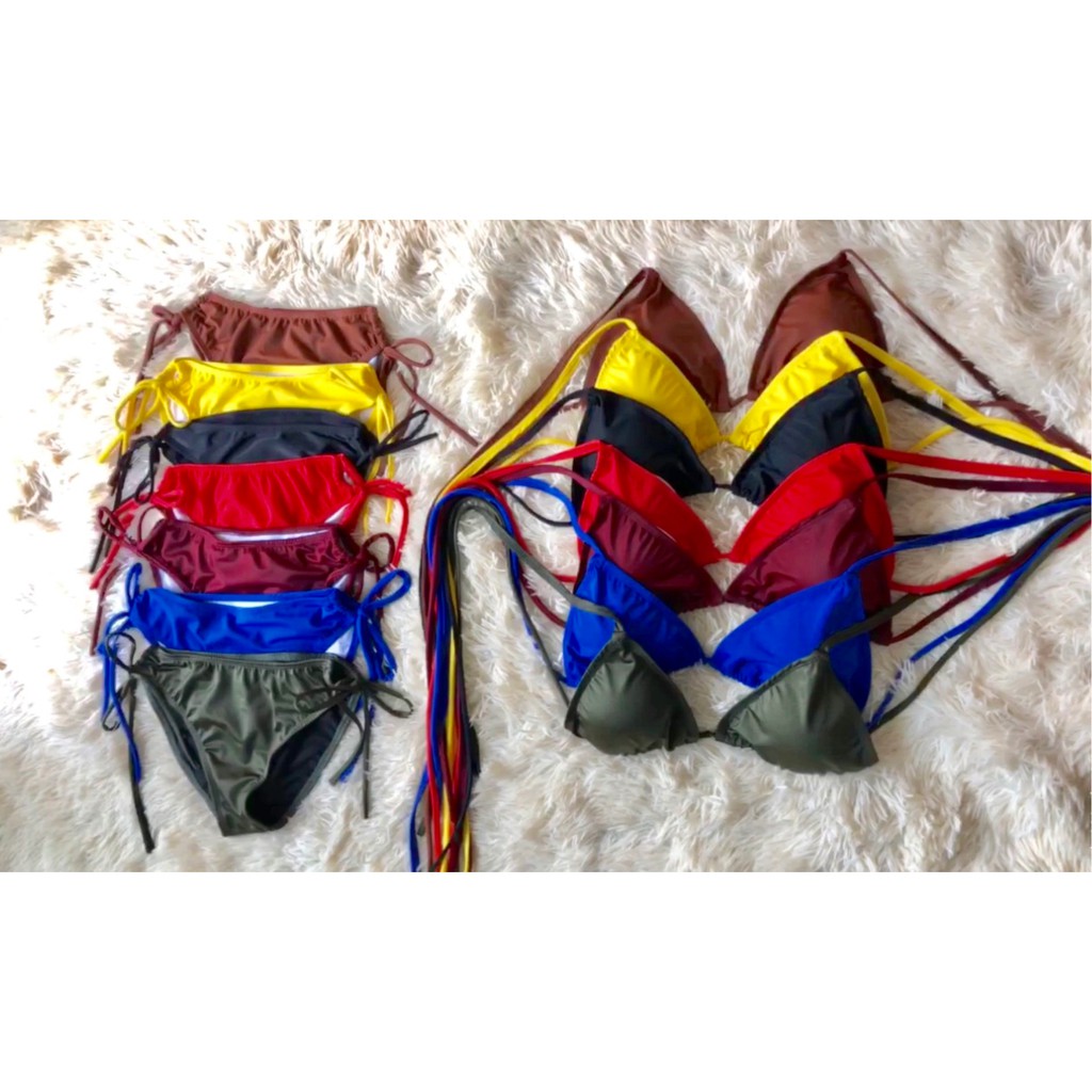 [Mã FAXANH245 giảm 10K đơn 50K] Bikini bộ bơi đồ bơi đi biển 2 mảnh tam giác basic sexcy (nhiều màu) LUSHE TGQDR | BigBuy360 - bigbuy360.vn