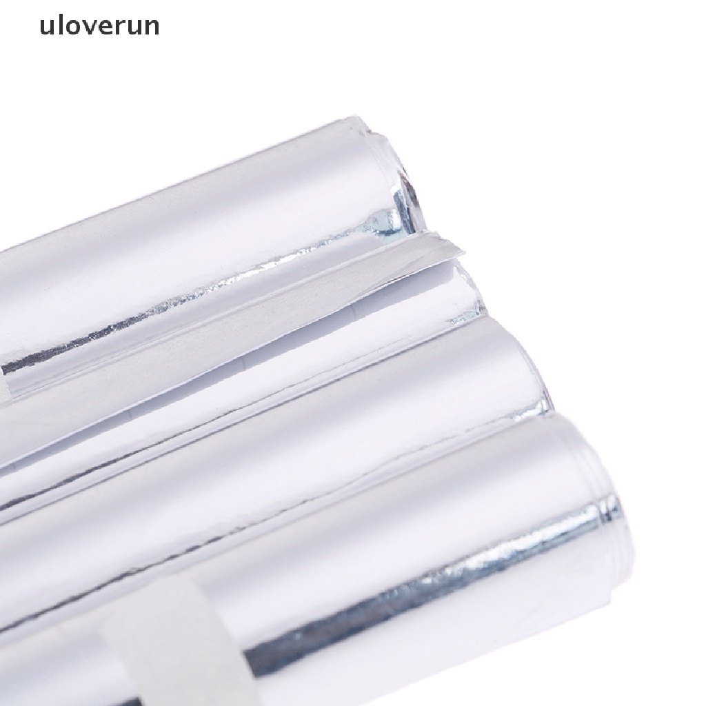 Miếng Dán Đề Can vinyl chrome Bạc Bóng Co Giãn Cho Gương Chiếu Hậu Xe Hơi uloverun