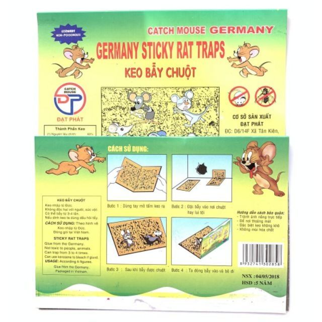 10 Miếng Keo Bẫy Chuột / Keo Dính Chuột