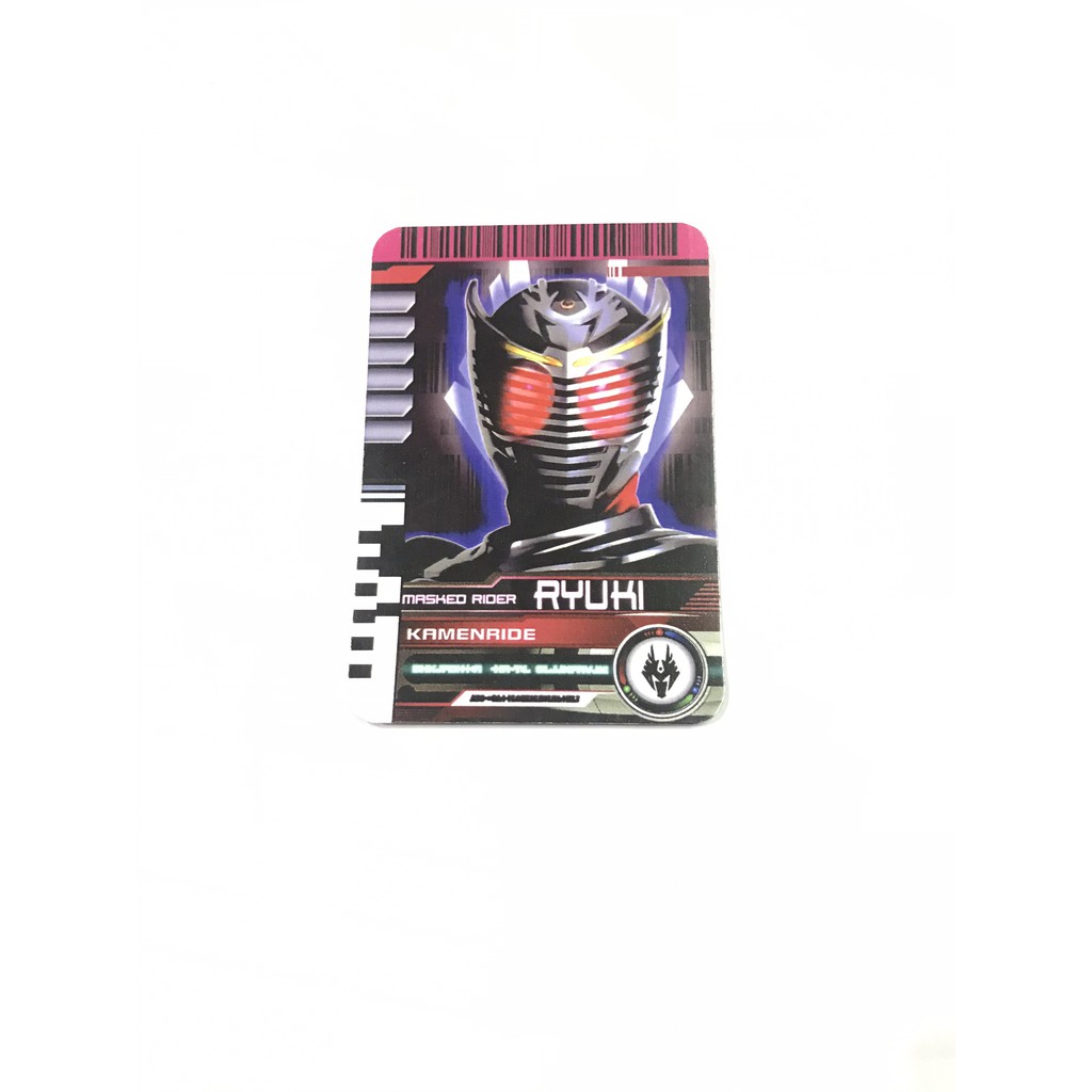 Thẻ bài sưu tầm card in kamen rider Decade đọc được 2 mặt trong Driver Ryuki