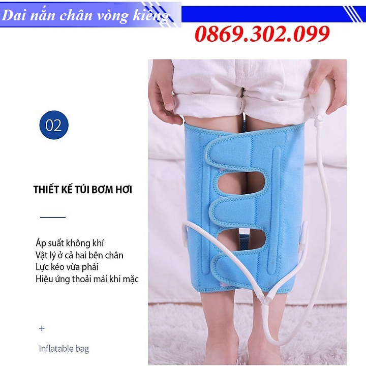 Đai Định Hình Tùy Chỉnh Chân Bị Cong Vòng Kiềng Bằng Áp Suất Hơi Cao Cấp ( 3 dính )