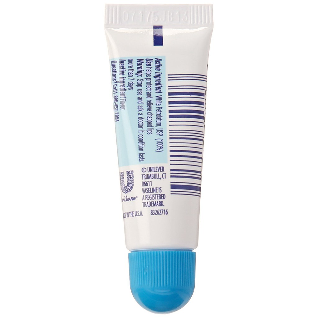 Son dưỡng cho môi nứt nẻ Vaseline Lip Therapy Tube Advanced Healing 10g (Mỹ)