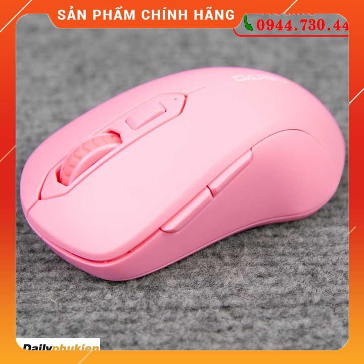 Chuột không dây DareU LM115G Pink, chuột máy tính màu hồng dailyphukien