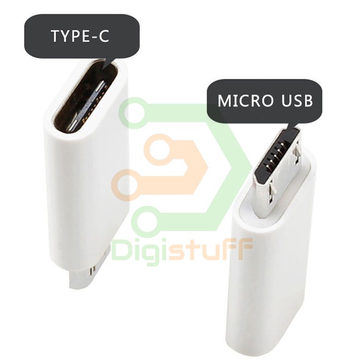 Đầu chuyển USB type C âm sang  Micro USB dương