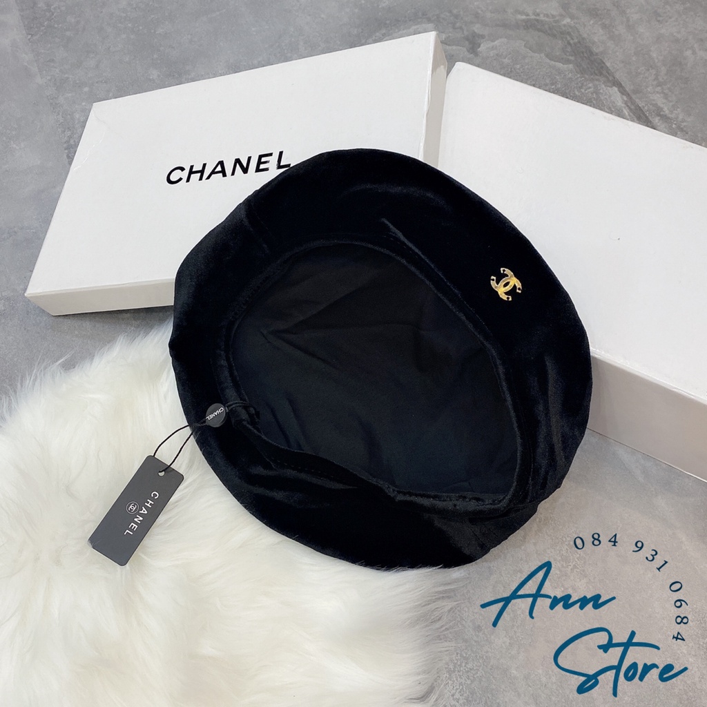 Mũ nồi nhung Chanel/Prada cao cấp, thiết kế thời trang, chất liệu nhung mềm mại, hàng loại 1 full tag