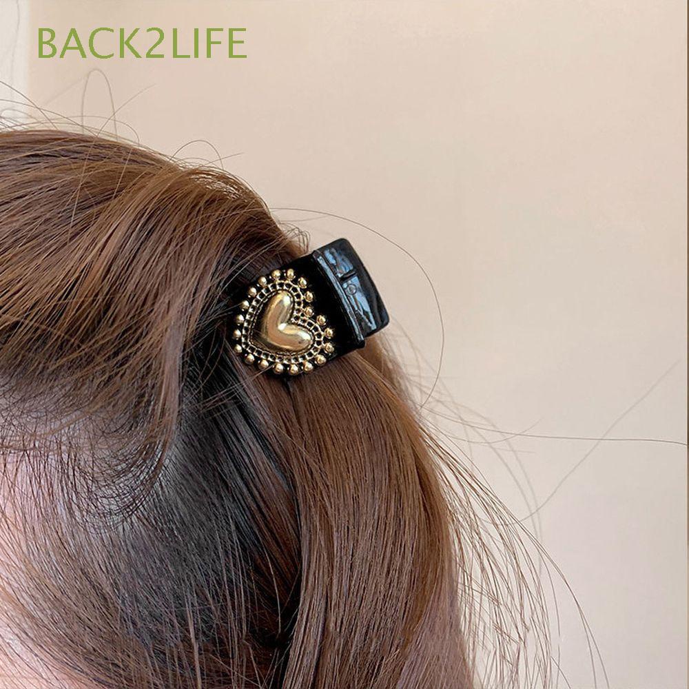 Kẹp tóc càng cua đính ngọc trai giả 2LIFE phong cách Hàn Quốc cho nữ
