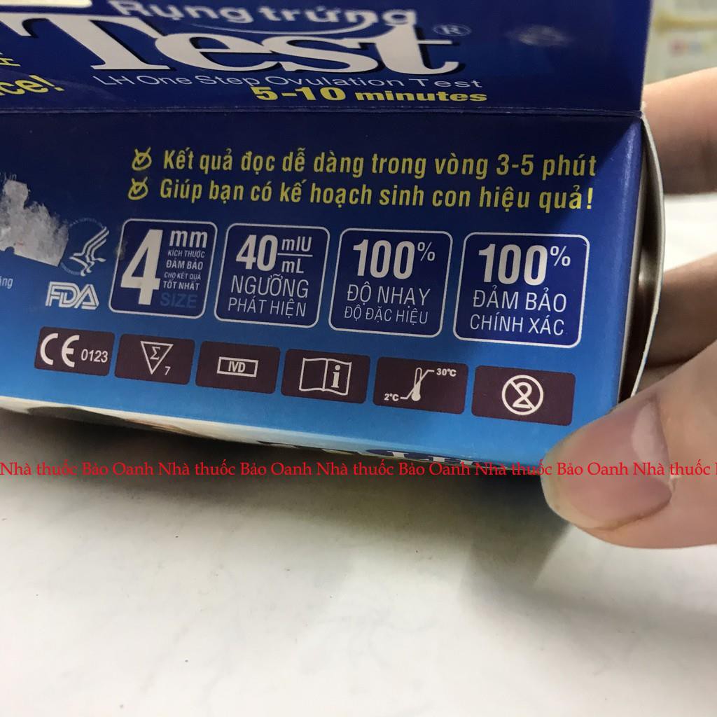 Que thử rụng trứng Abon mỹ hộp 7 test ( bán lẻ theo que)