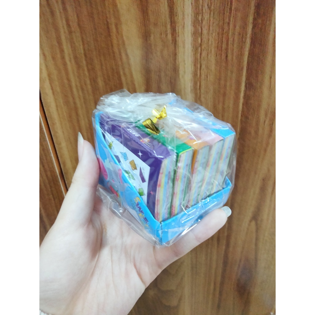 Giấy Gấp Origami, Giấy Thủ Công Gấp Hạc [ SIÊU XINH] ( kích thước 5 *5 cm)